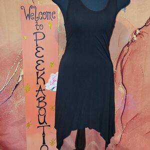 * MY TRIBE BLACK CASUAL SLEEVELESS DRESS